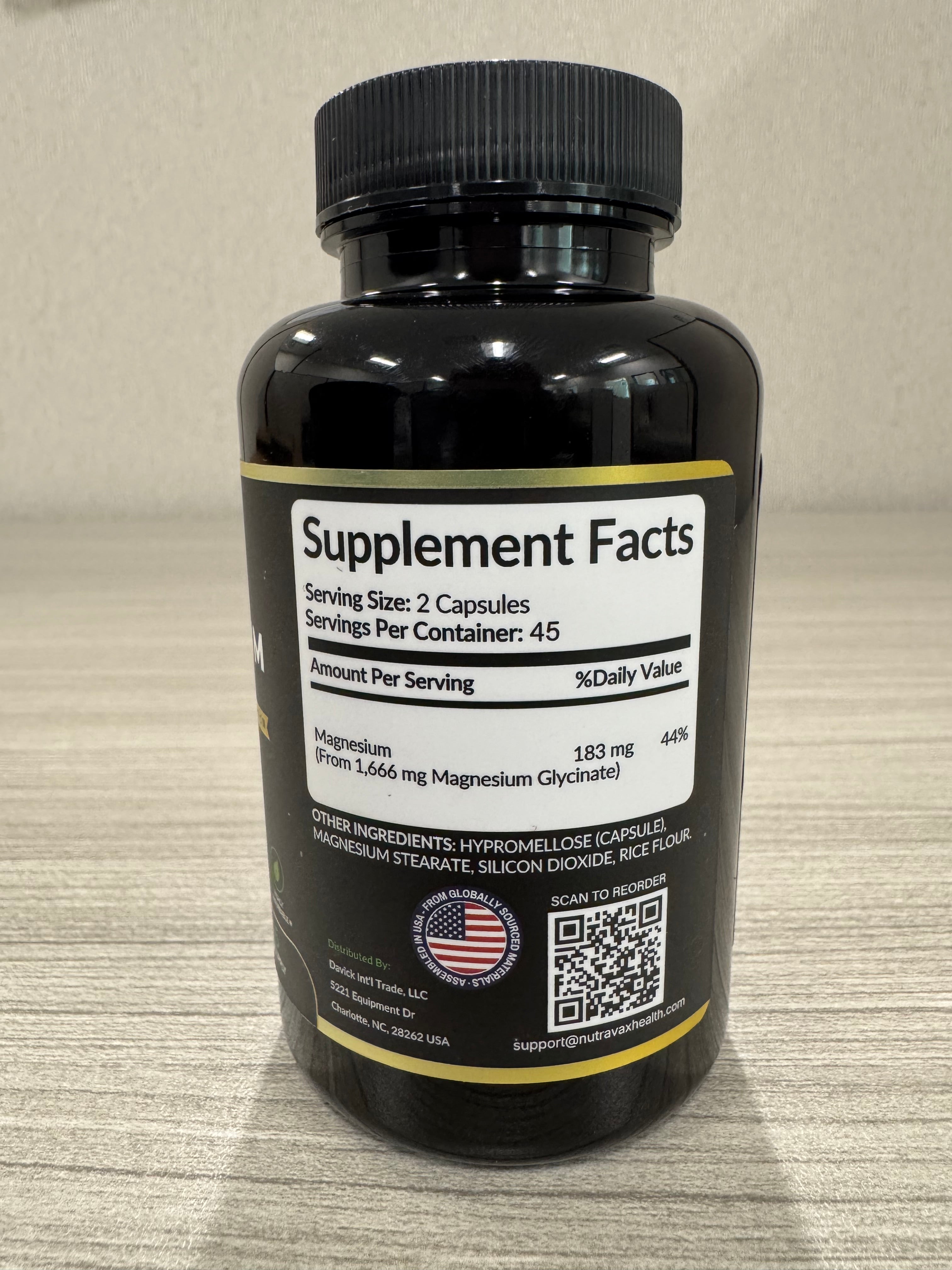 NutraVax Premium Magnesium Glycinate